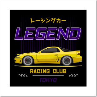 Tuner Yellow 3KGT JDM Posters and Art